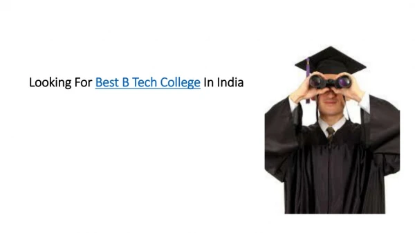 B Tech Colleges