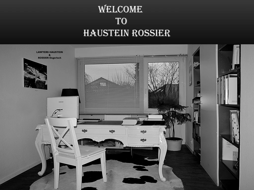 welcome to haustein rossier