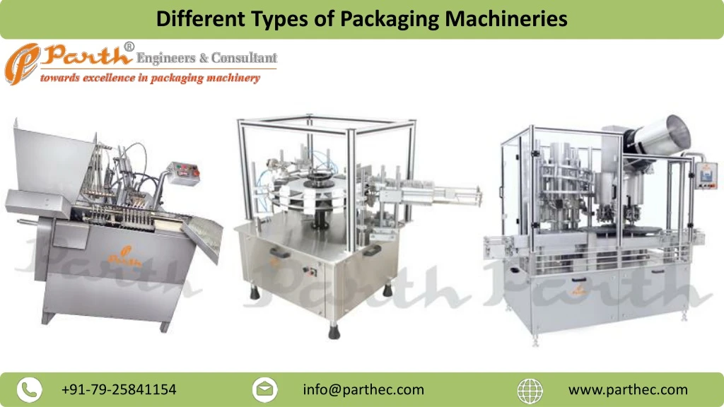 different types of packaging machineries