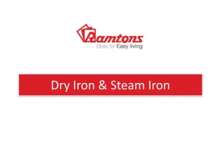 Dry And Steam Iron