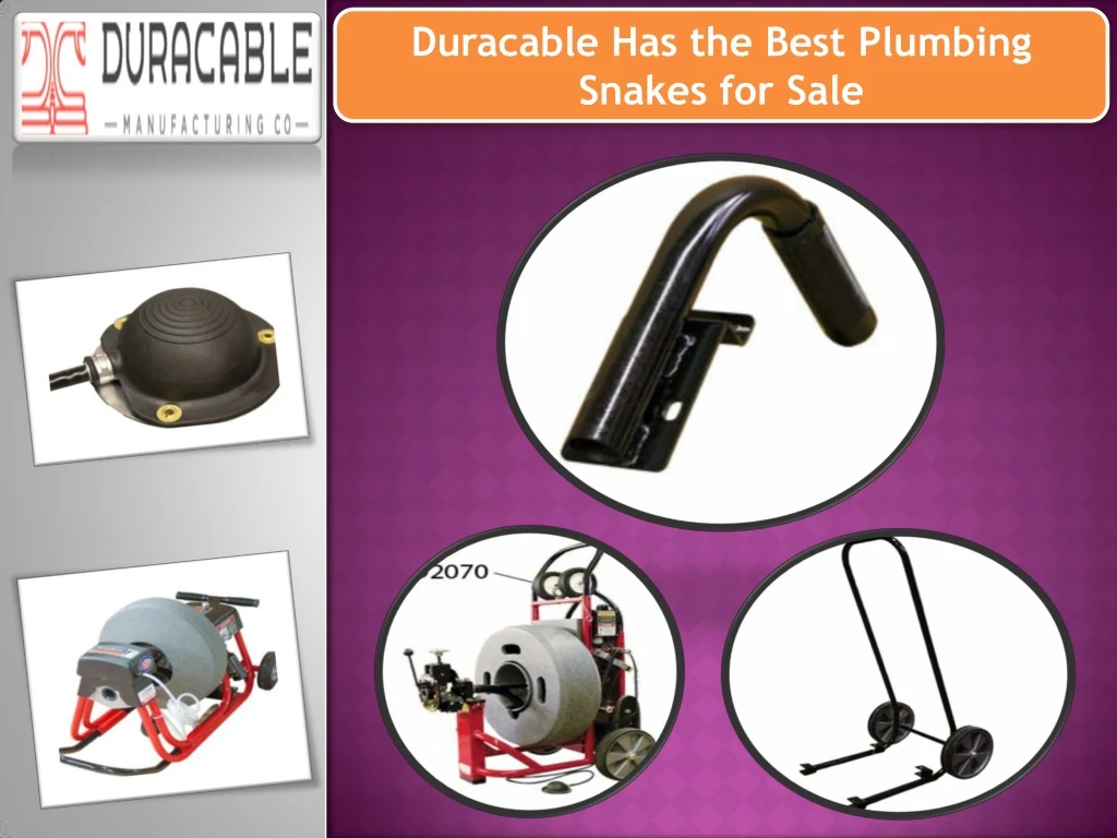 duracable has the best plumbing snakes for sale