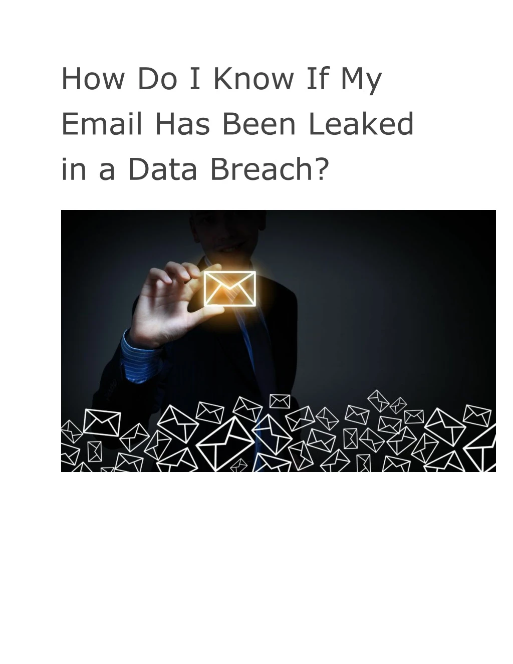 how do i know if my email has been leaked