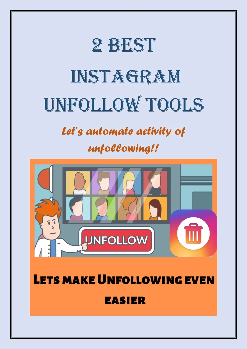 2 best instagram unfollow tools