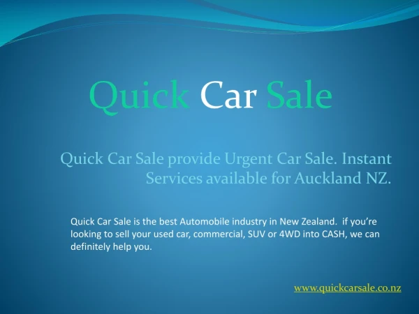 How To Sell Used Car In Auckland Quick Car Sale