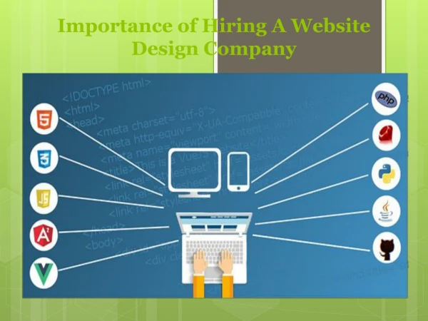 Importance of Hiring a Website Design Company