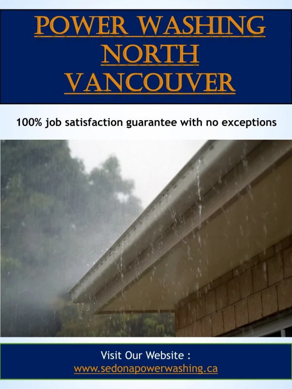 Power washing north vancouver