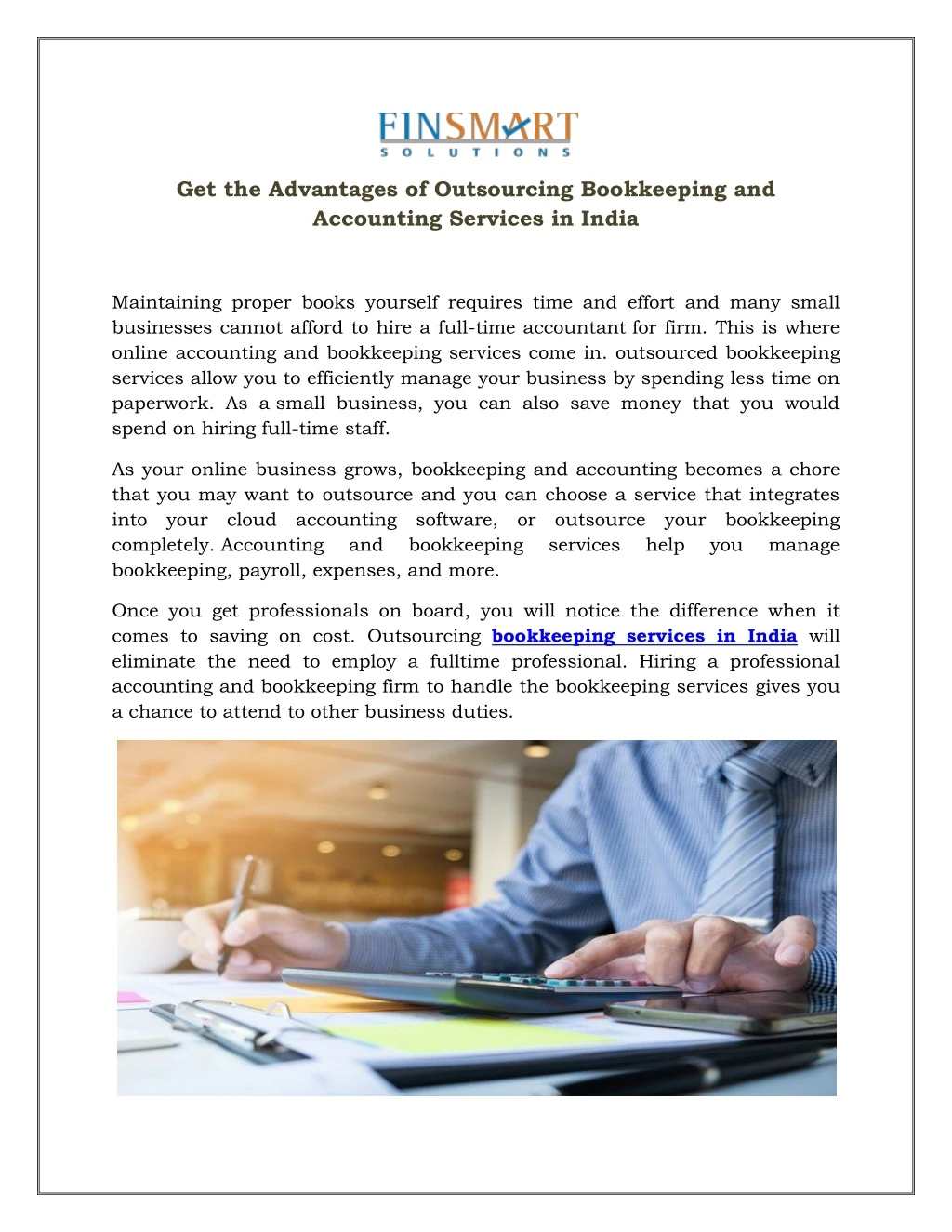 get the advantages of outsourcing bookkeeping