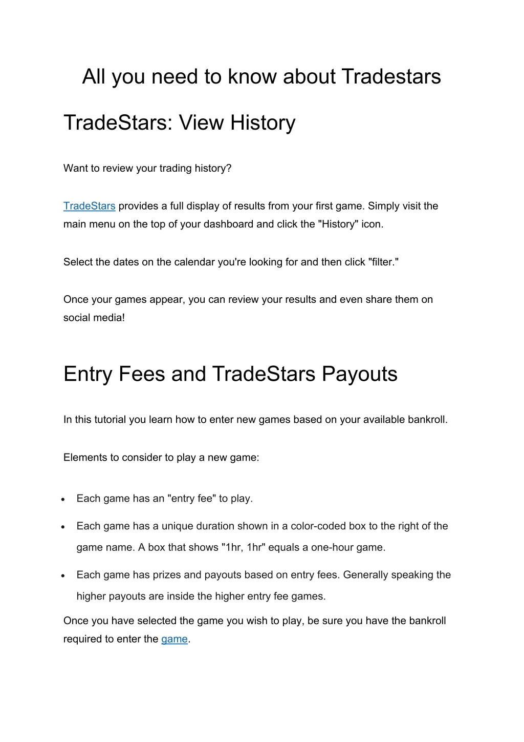 all you need to know about tradestars