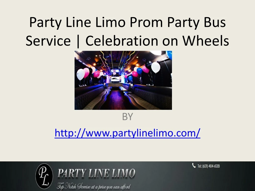 party line limo prom party bus service celebration on wheels