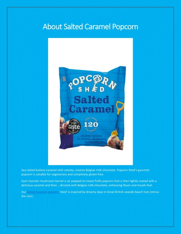 About Salted Caramel Popcorn