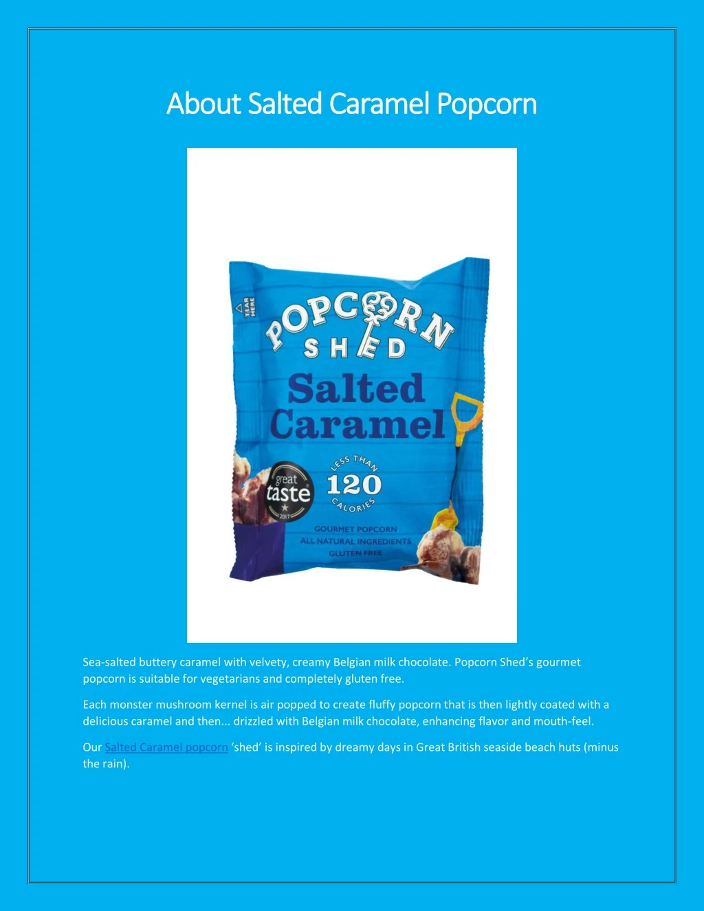 about salted caramel popcorn about salted caramel