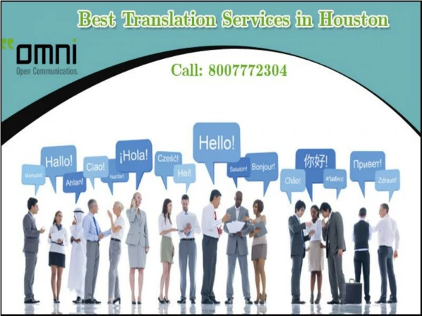 Best and Accurate Translation Services in Houston