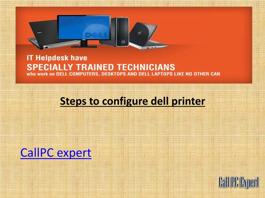 steps to configure dell printer