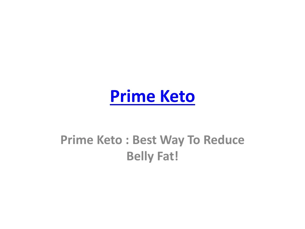 prime keto