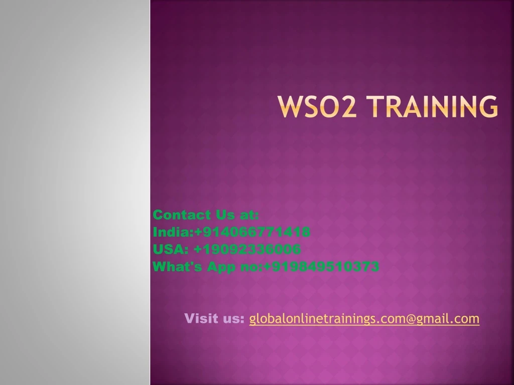 wso2 training