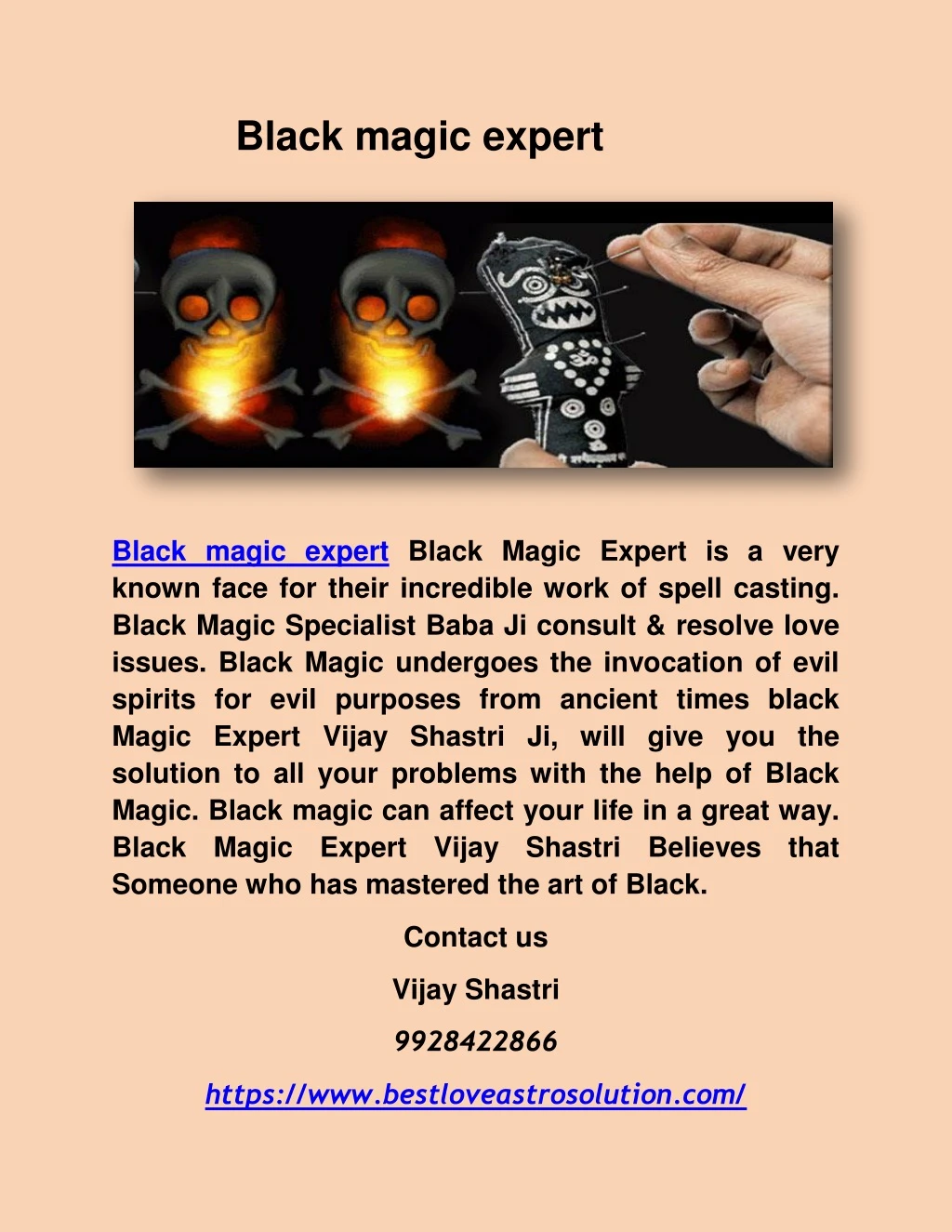 black magic expert