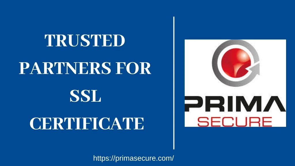 trusted partners for ssl certificate