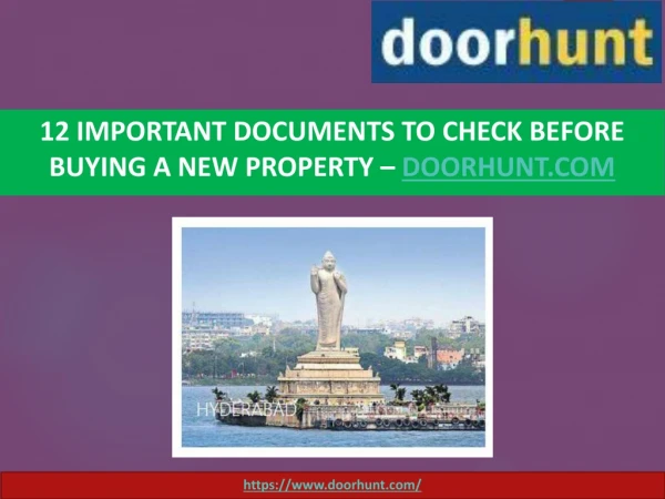 12 Important Documents to Check Before Buying A New Property - Doorhunt.com