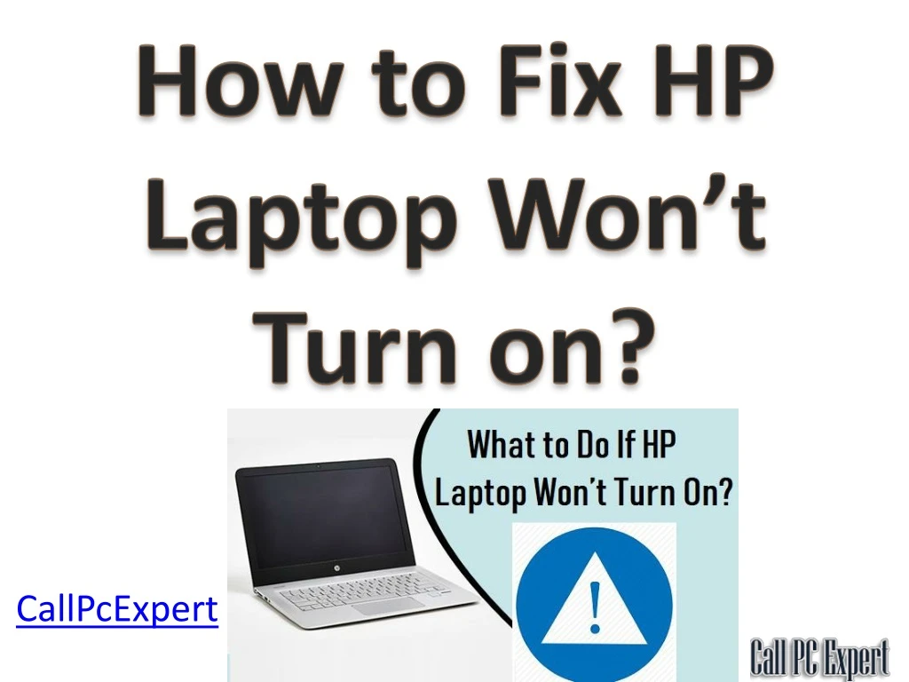how to fix hp laptop won t turn on