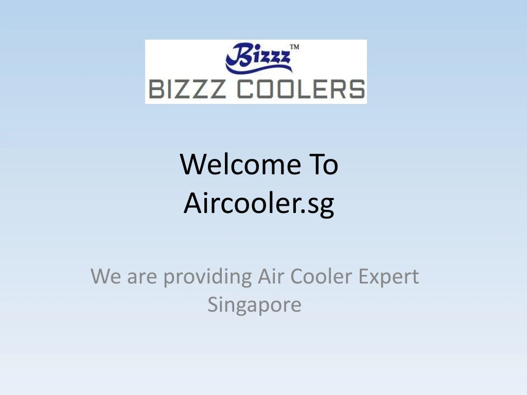 welcome to aircooler sg