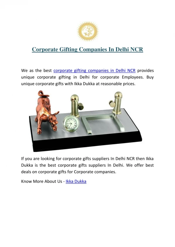 Corporate Gifting Companies In Delhi NCR