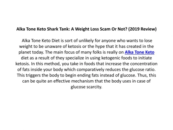 Alka Tone Keto : Weight Loss Pills That Reduce Body Fat Faster!