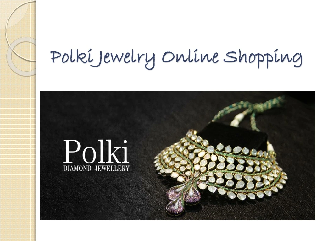 polki jewelry online shopping