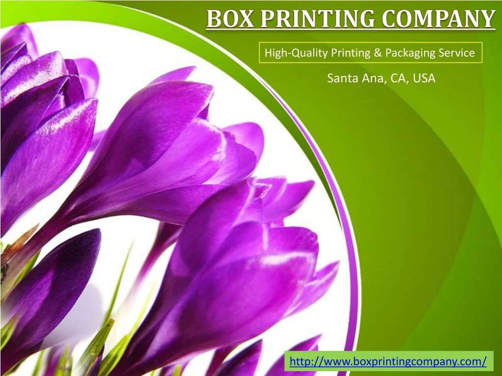 high quality printing packaging service