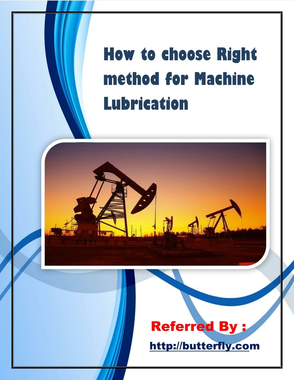 how to choose right method for machine lubrication