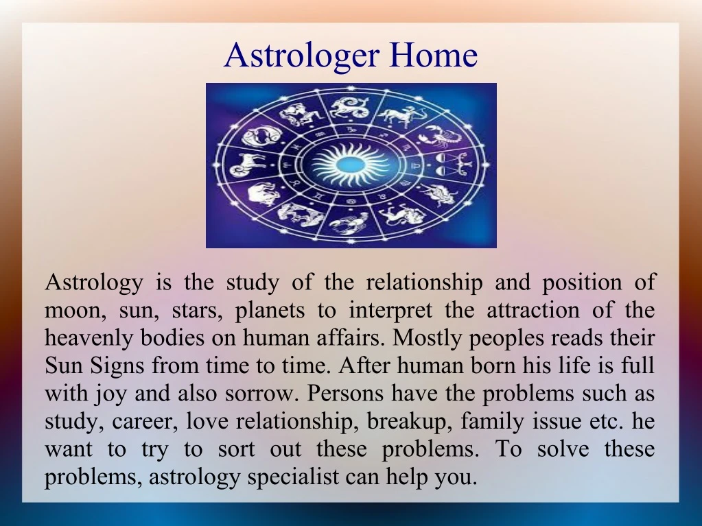 astrologer home