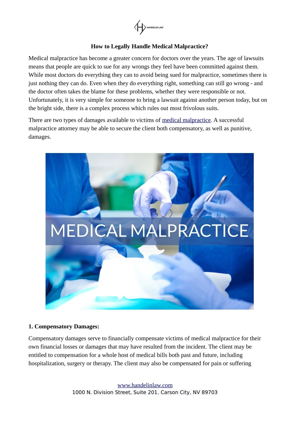 how to legally handle medical malpractice