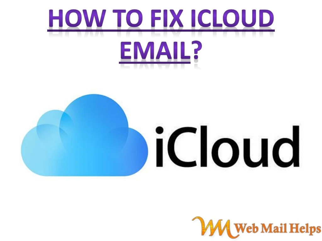 how to fix icloud email