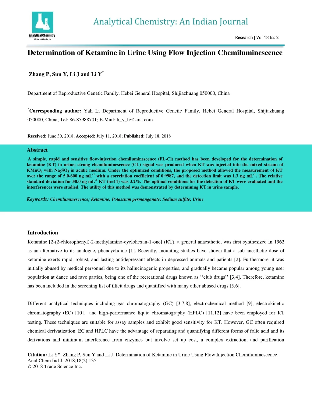 analytical chemistry an indian journal