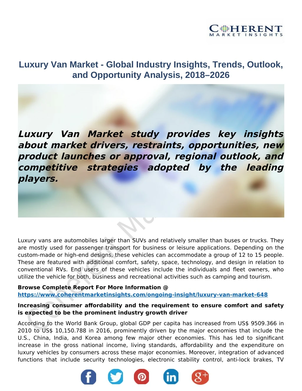 luxury van market global industry insights trends