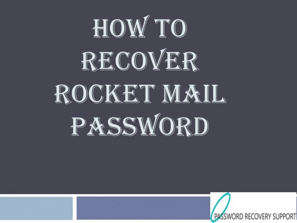 How to Recover and Reset Rocketmail password?