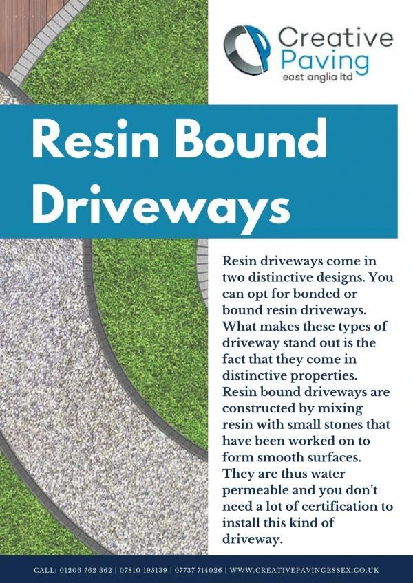 resin bound driveways