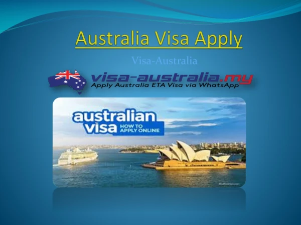 Apply Australia ETA Online