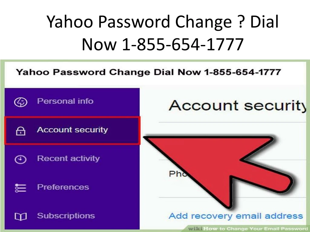 yahoo password change dial now 1 855 654 1777