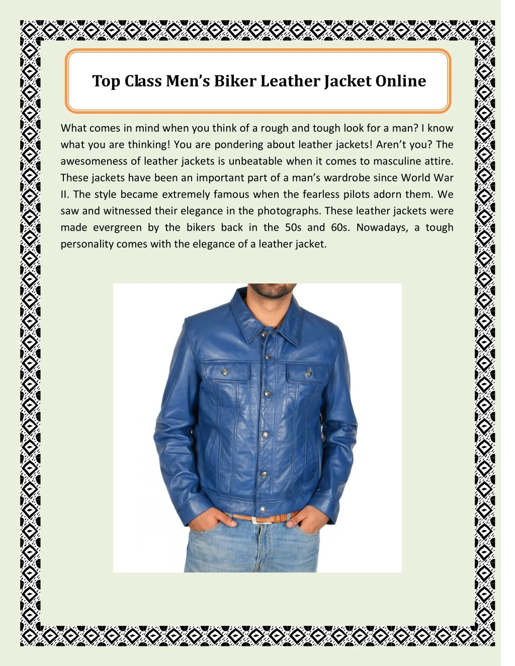 top class men s biker leather jacket onl ine