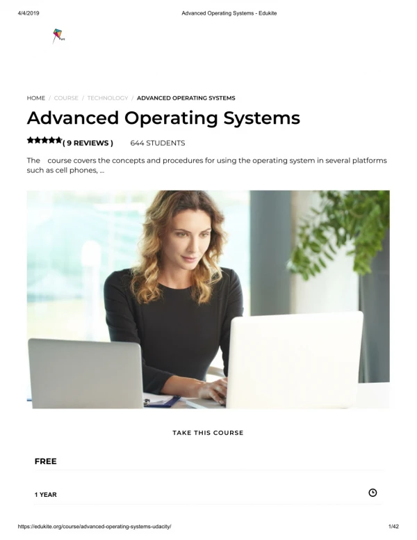 Advanced Operating Systems - Edukite