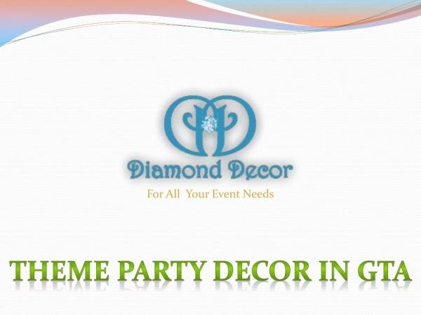 Theme Party Decor in GTA - Diamond Decor