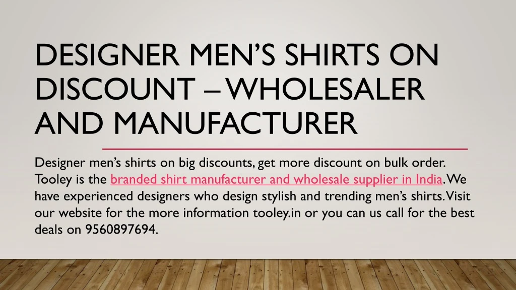 designer men s shirts on discount wholesaler and manufacturer