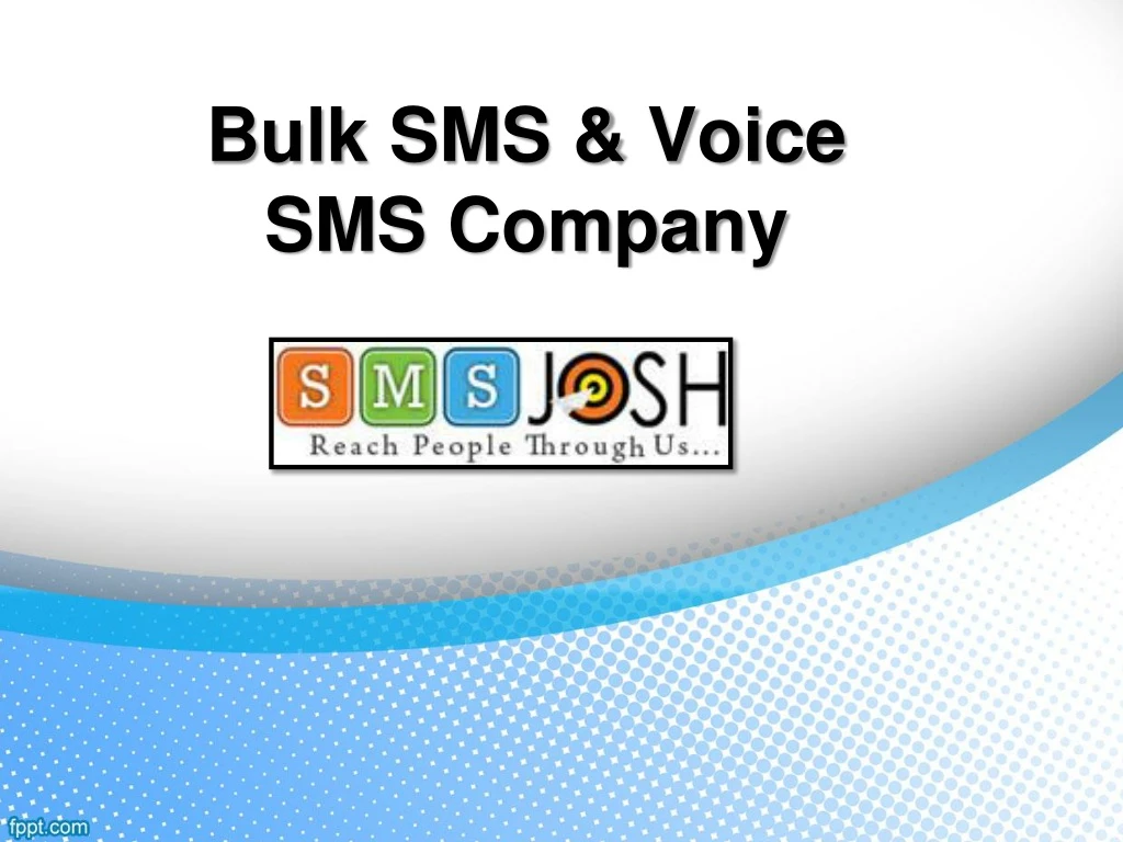 bulk sms voice sms company