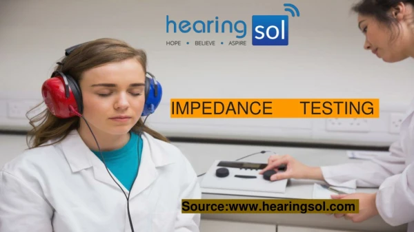 Impedance testing for hearing loss