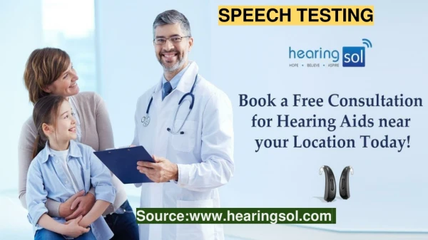 Speech Audiometry Test for hearing loss