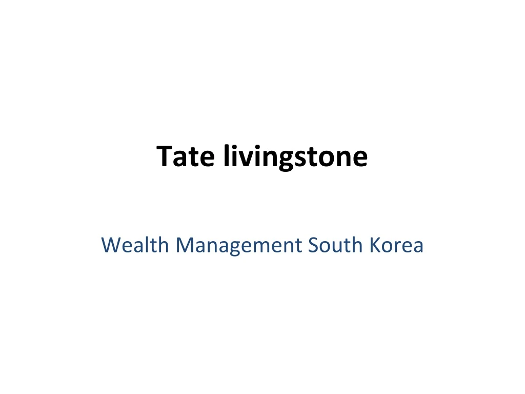 tate livingstone