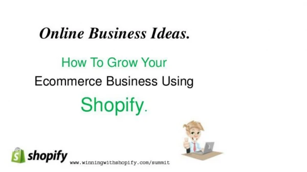 How To Grow Your Ecommerce sales Using Shopify!