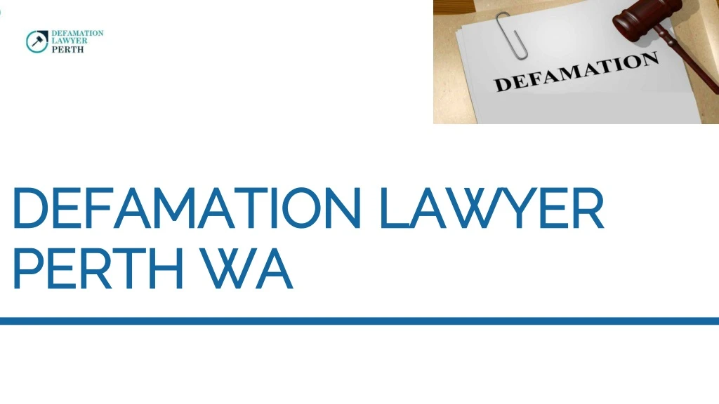 defamation lawyer perth wa
