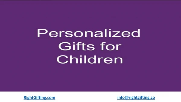 Create Moments with Children's Personalized Gifts this Year