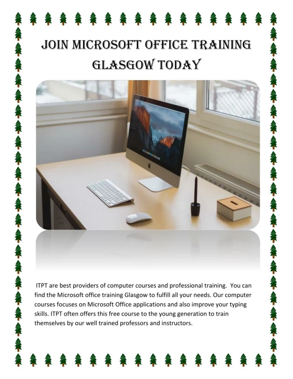 Join Microsoft Office Training Glasgow Today